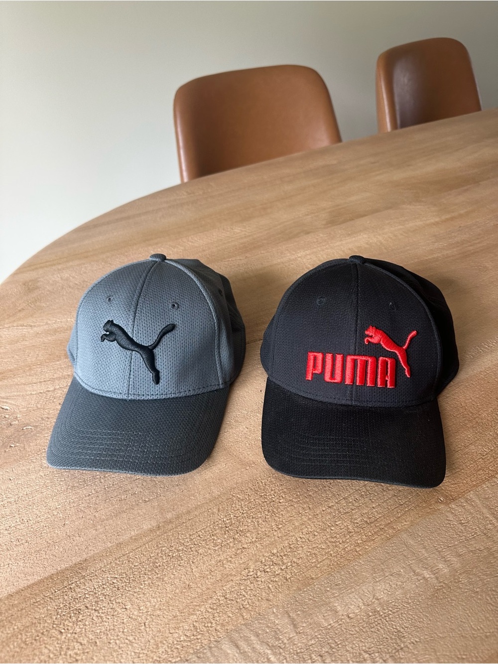 Puma Two-Pack Baseball Caps in Black and Gray
